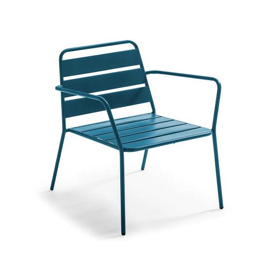 Niedriger Metall-Gartensessel