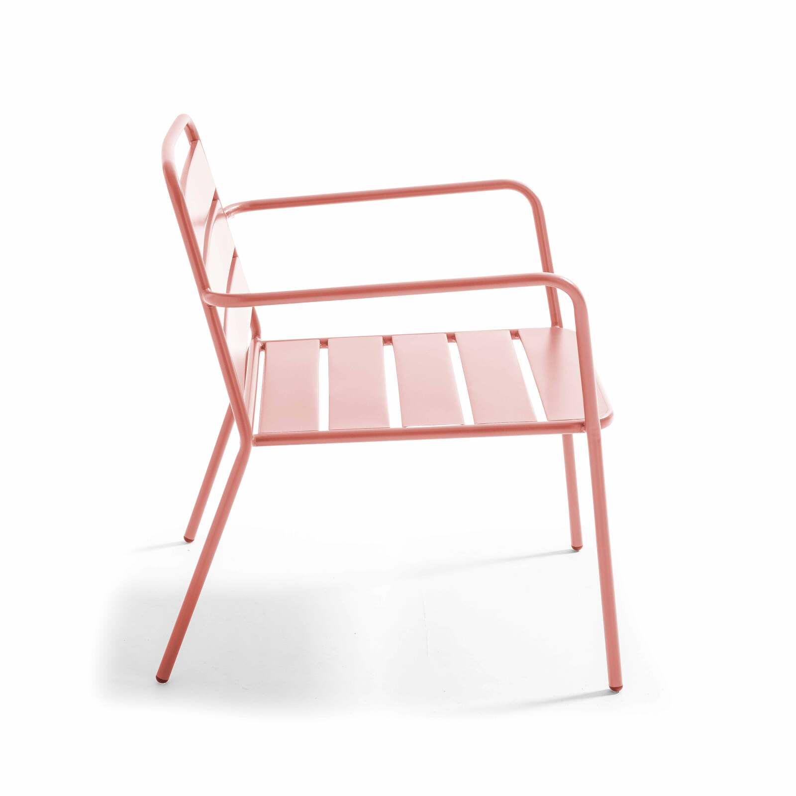 Niedriger Metall-Gartensessel 