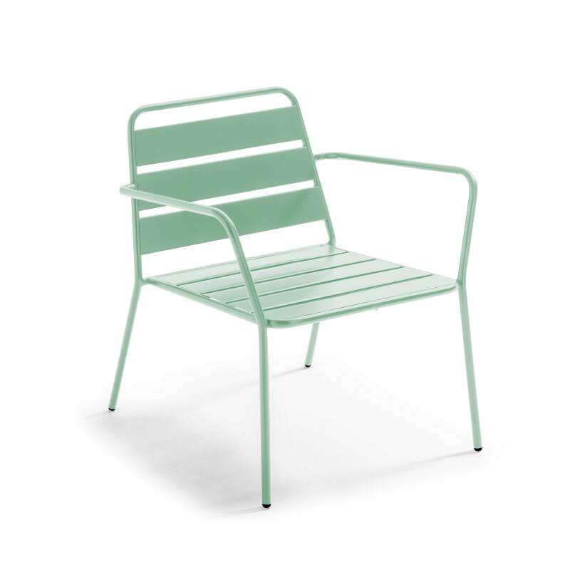 Niedriger Metall-Gartensessel  (59/73)