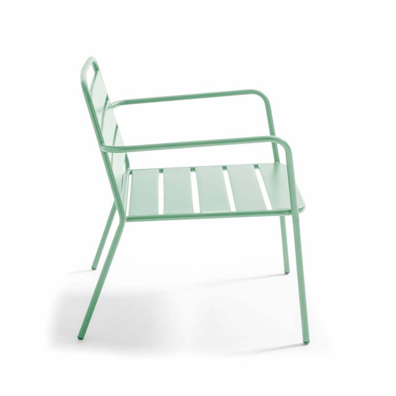 Niedriger Metall-Gartensessel  (61/73)