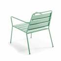 Niedriger Metall-Gartensessel 