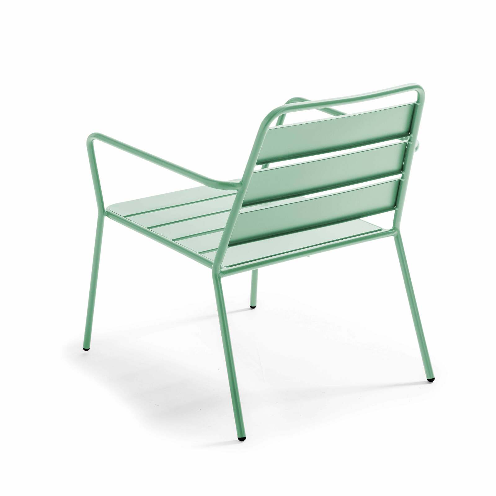 Niedriger Metall-Gartensessel 