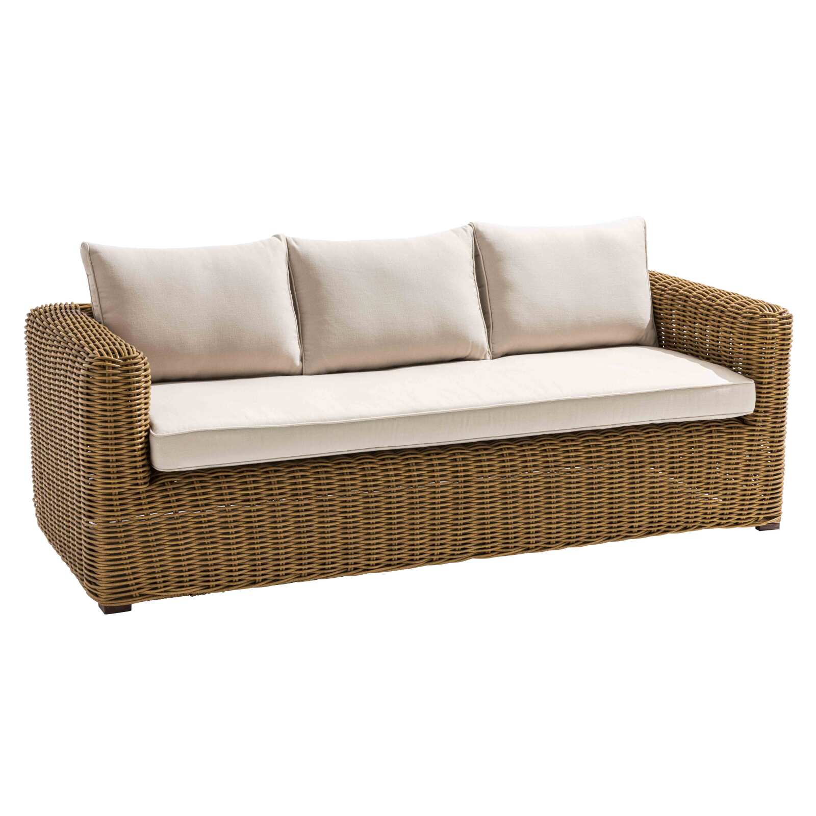 Gartenlounge-Set mit 5 Sitzplätzen aus geflochtenem Kunstharz