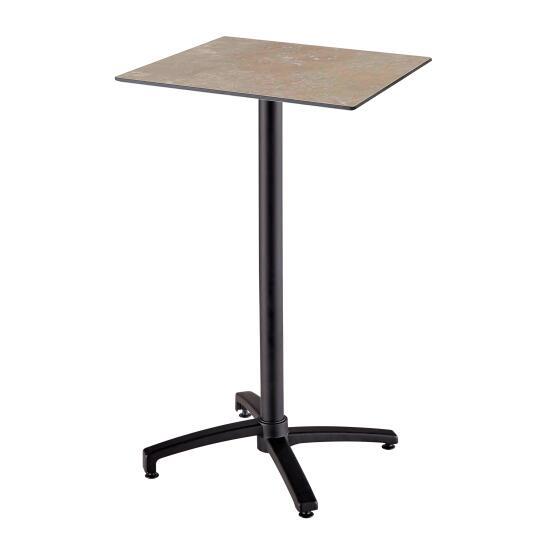 Hochwertiger Garten-Hochtisch, quadratisch, 60 x 60 cm, neigbar, aus HPL-Material