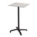 Hochwertiger Garten-Hochtisch, quadratisch, 60 x 60 cm, neigbar, aus HPL-Material