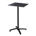 Hochwertiger Garten-Hochtisch, quadratisch, 60 x 60 cm, neigbar, aus HPL-Material
