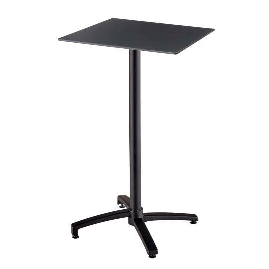 Hochwertiger Garten-Hochtisch, quadratisch, 60 x 60 cm, neigbar, aus HPL-Material
