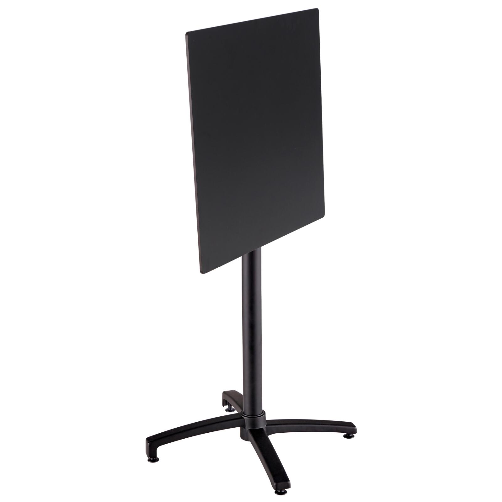 Hochwertiger Garten-Hochtisch, quadratisch, 60 x 60 cm, neigbar, aus HPL-Material