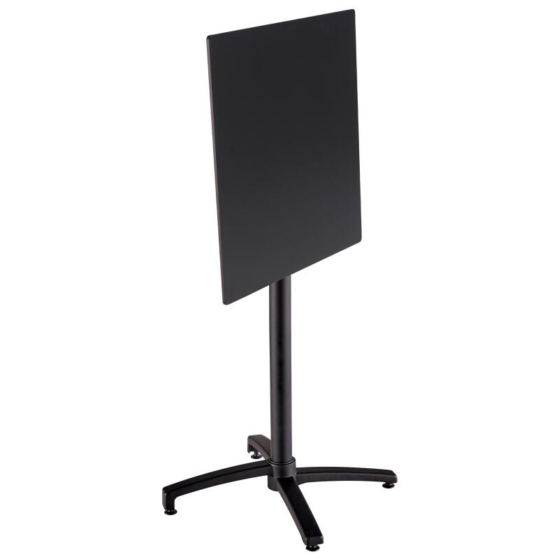 Hochwertiger Garten-Hochtisch, quadratisch, 60 x 60 cm, neigbar, aus HPL-Material