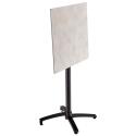 Hochwertiger Garten-Hochtisch, quadratisch, 60 x 60 cm, neigbar, aus HPL-Material