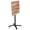 Hochwertiger Garten-Hochtisch, quadratisch, 60 x 60 cm, neigbar, aus HPL-Material