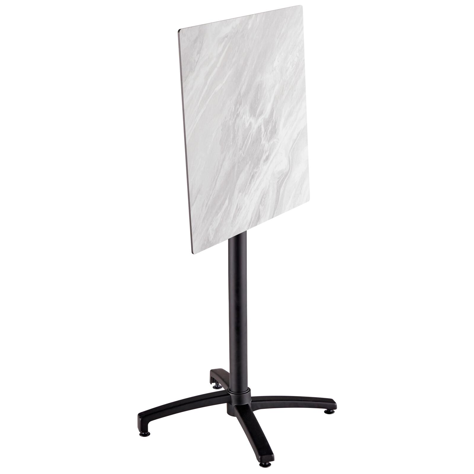 Hochwertiger Garten-Hochtisch, quadratisch, 60 x 60 cm, neigbar, aus HPL-Material