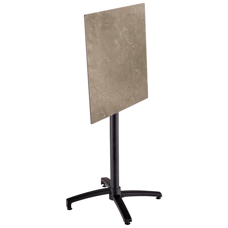 Hochwertiger Garten-Hochtisch, quadratisch, 60 x 60 cm, neigbar, aus HPL-Material