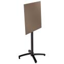 Hochwertiger Garten-Hochtisch, quadratisch, 60 x 60 cm, neigbar, aus HPL-Material