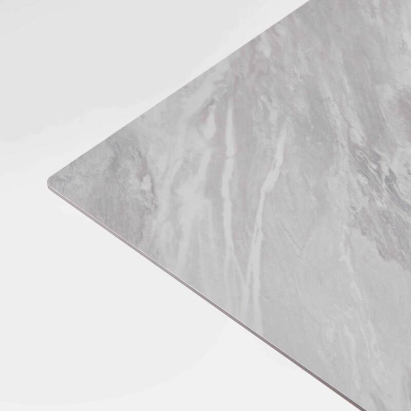 Hochwertiger Garten-Hochtisch, quadratisch, 60 x 60 cm, neigbar, aus HPL-Material (3/4)