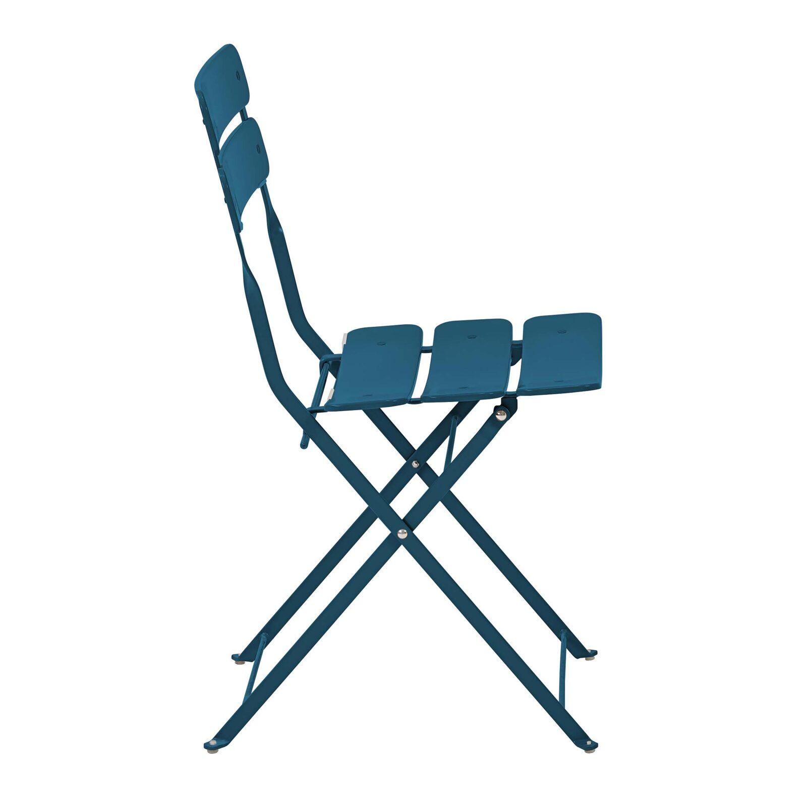 2er-set Gartenklappstühle aus Metall