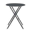 Runder klappbarer Gartentisch (Ø60 x 72 cm) aus Metall
