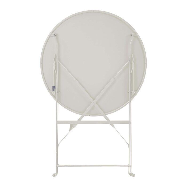 Runder klappbarer Gartentisch (Ø60 x 72 cm) aus Metall (2/3)
