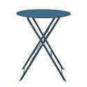 Runder klappbarer Gartentisch (Ø60 x 72 cm) aus Metall