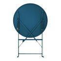 Runder klappbarer Gartentisch (Ø60 x 72 cm) aus Metall