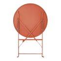 Runder klappbarer Gartentisch (Ø60 x 72 cm) aus Metall