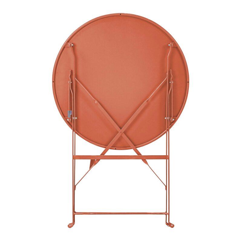 Runder klappbarer Gartentisch (Ø60 x 72 cm) aus Metall