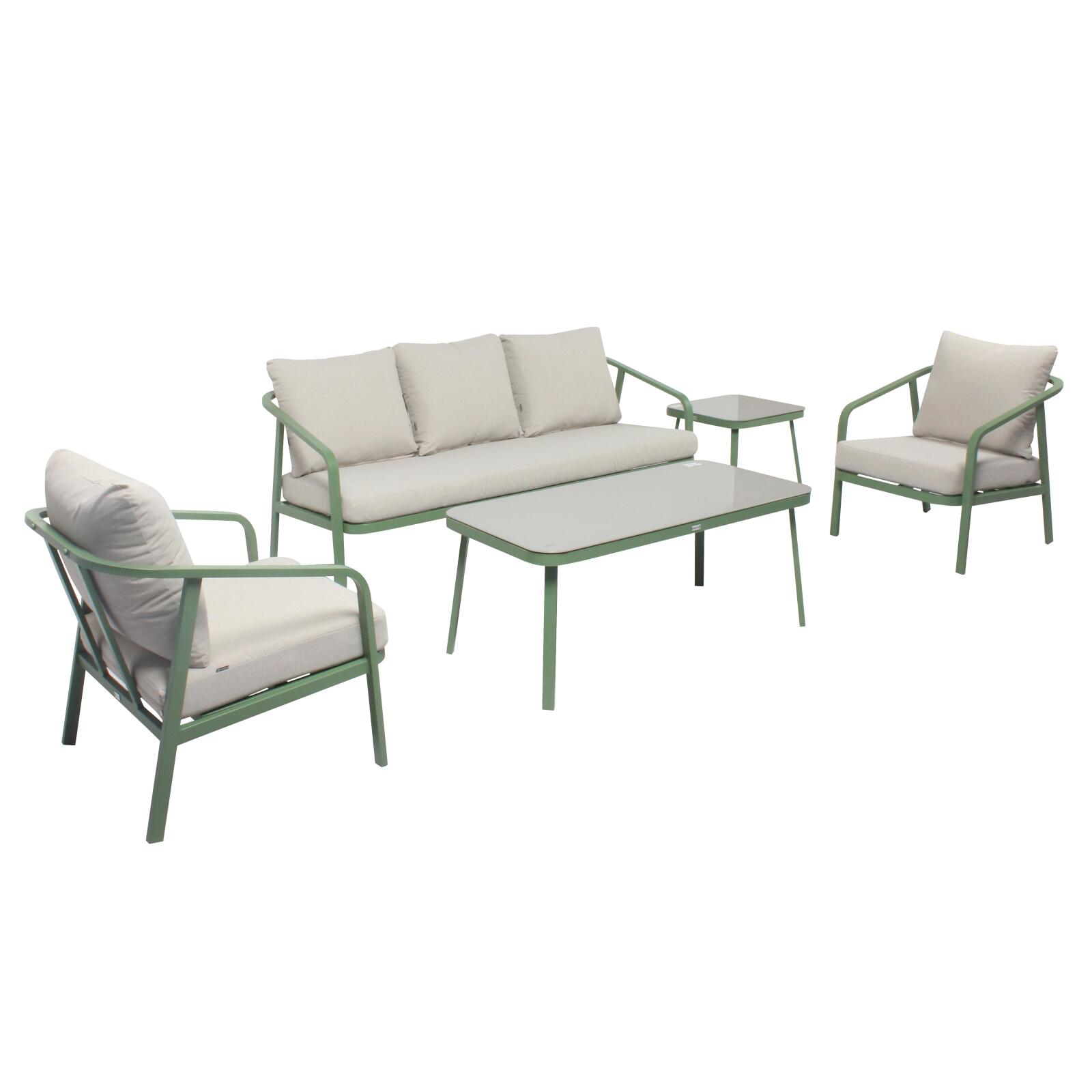 5-Sitzer-Gartenmöbel aus Aluminium