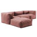 Modulares Ecksofa mit 1 Sessel, 2 Ecksesseln und 1 Ottomane
