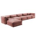 Modulares Ecksofa mit 3 Sesseln, 2 Ecksesseln und 1 Ottomane