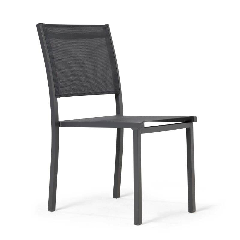 Gartenstuhl aus Aluminium und Textilene