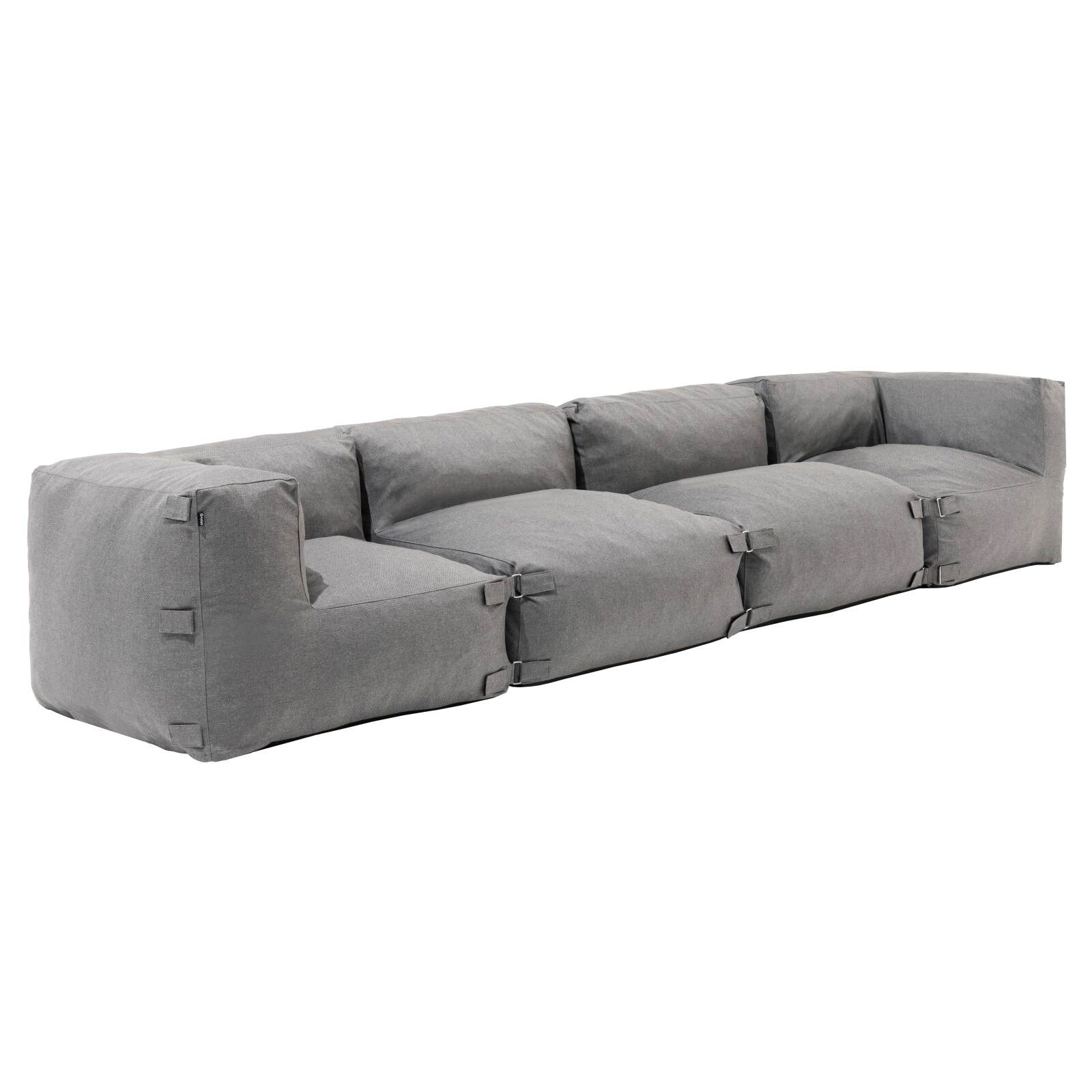 Modulares Sofa mit 2 niedrigen Sesseln und 2 Ecksesseln