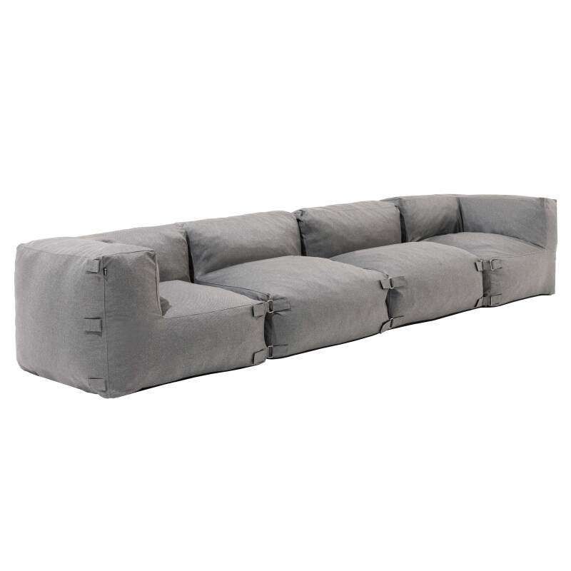Modulares Sofa mit 2 niedrigen Sesseln und 2 Ecksesseln