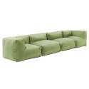 Modulares Sofa mit 2 niedrigen Sesseln und 2 Ecksesseln