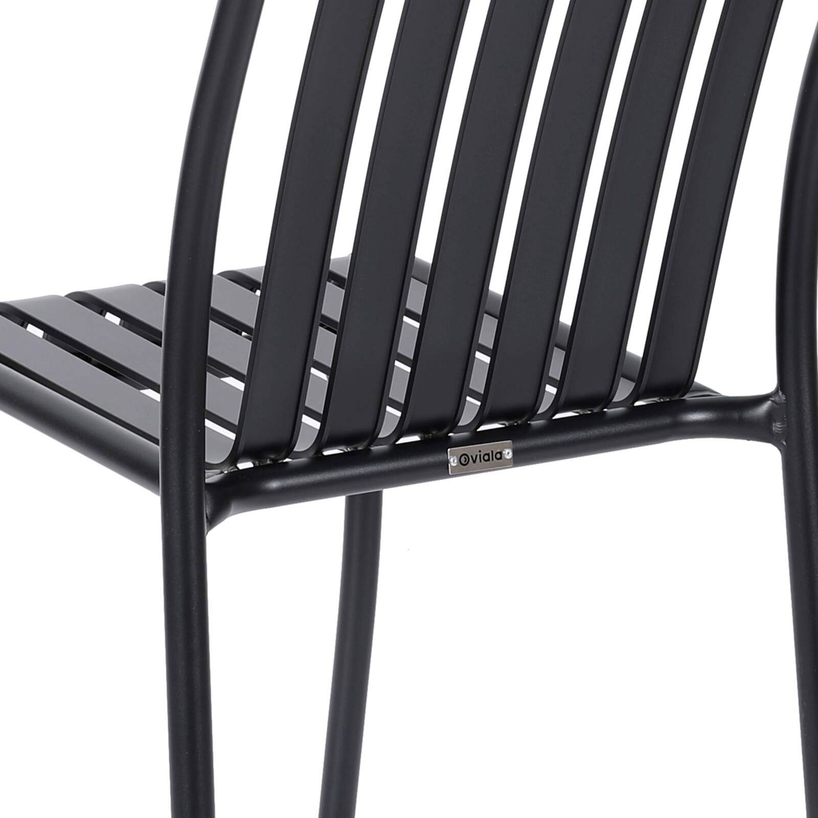 Design-Terrassenstuhl aus Aluminium