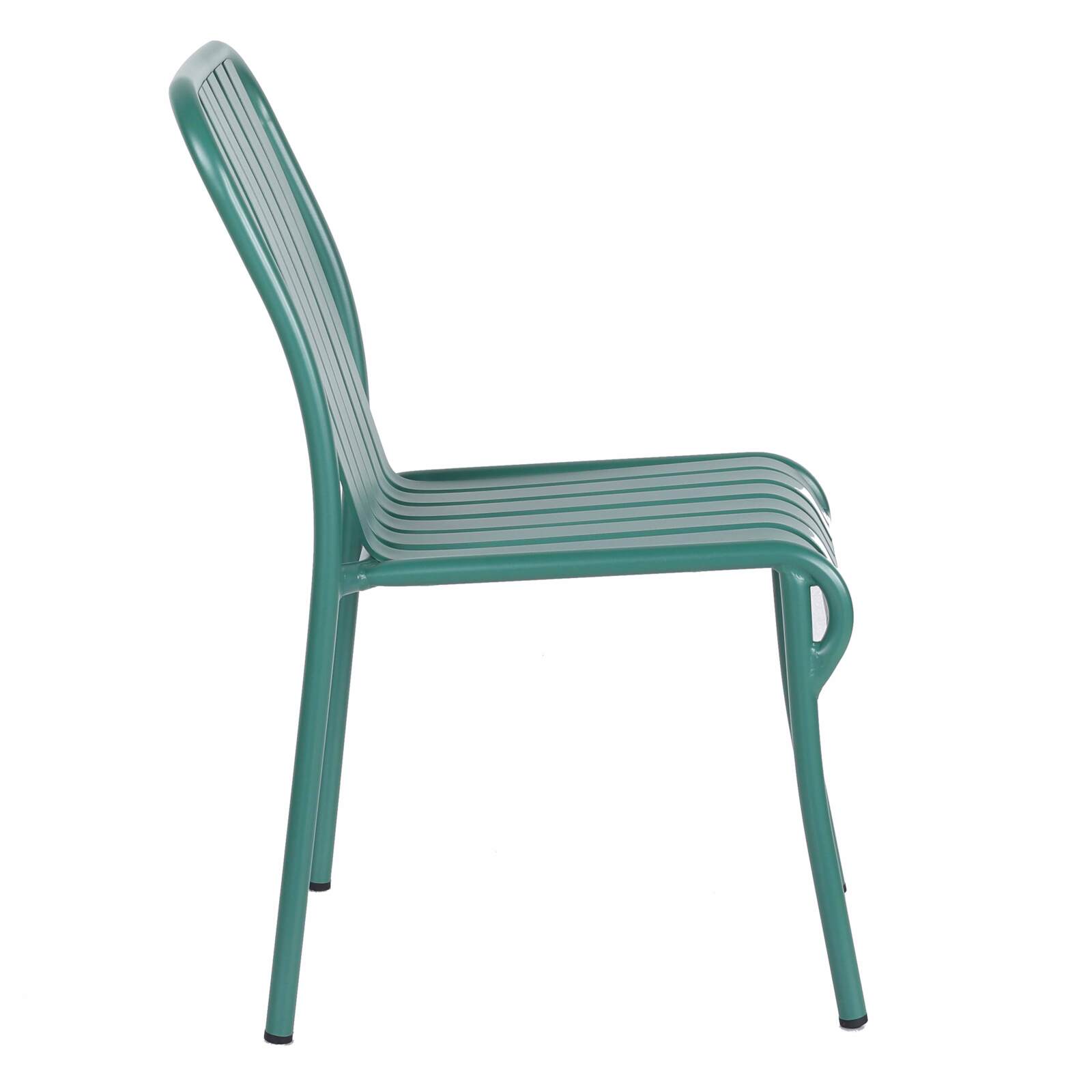 Design-Terrassenstuhl aus Aluminium