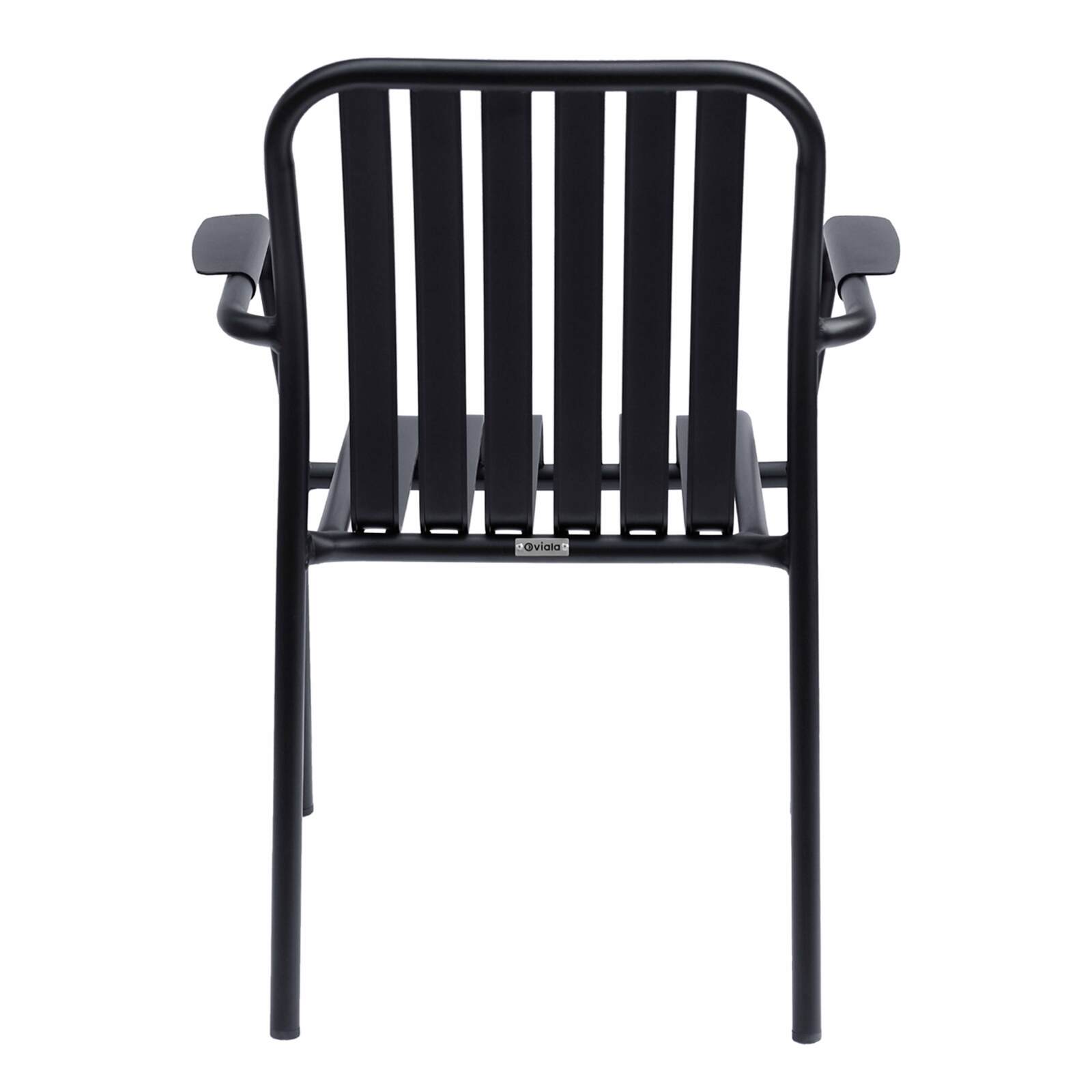 Terrassenstuhl mit Armlehnen aus Aluminium