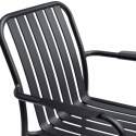 Terrassenstuhl mit Armlehnen aus Aluminium