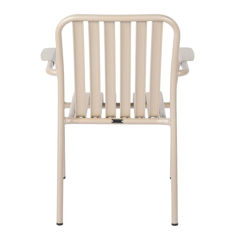 Terrassenstuhl mit Armlehnen aus Aluminium (6/7)