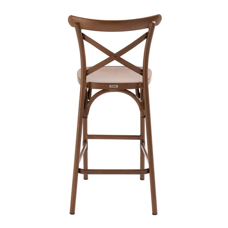 Terrassenhochstuhl aus Aluminium