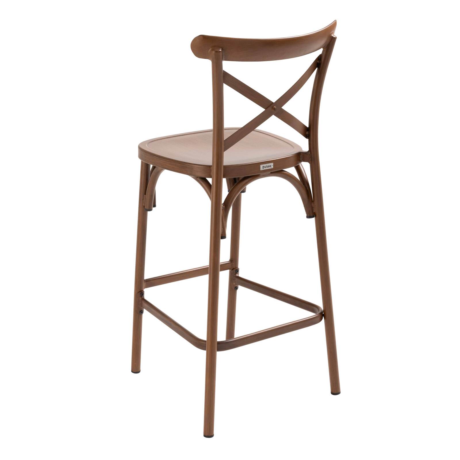 Terrassenhochstuhl aus Aluminium