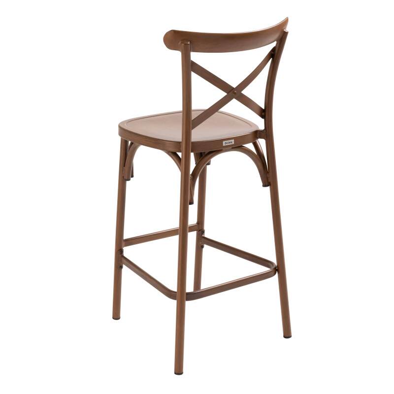 Terrassenhochstuhl aus Aluminium