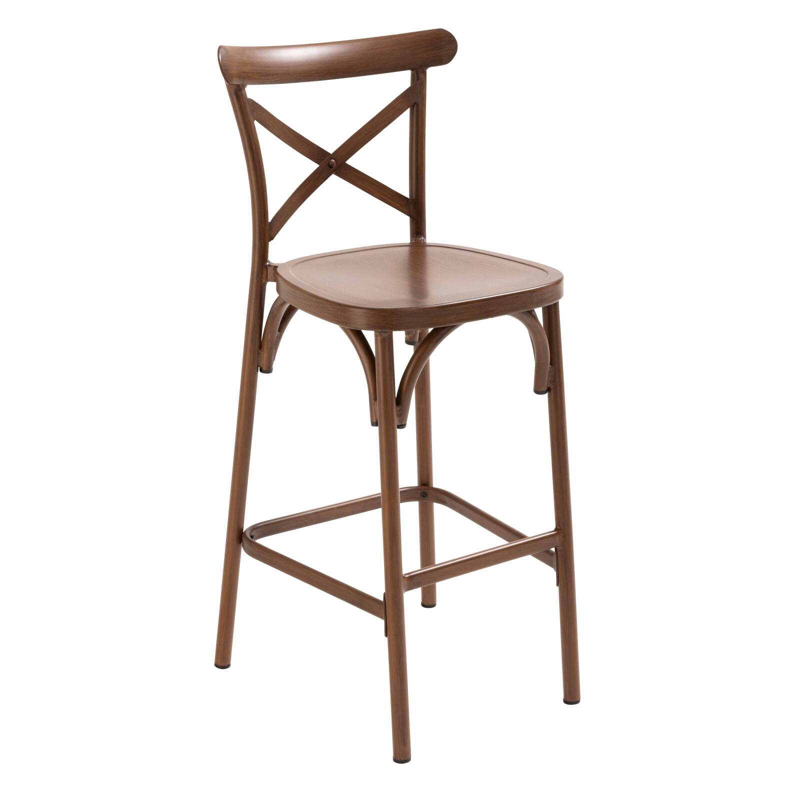 Terrassenhochstuhl aus Aluminium