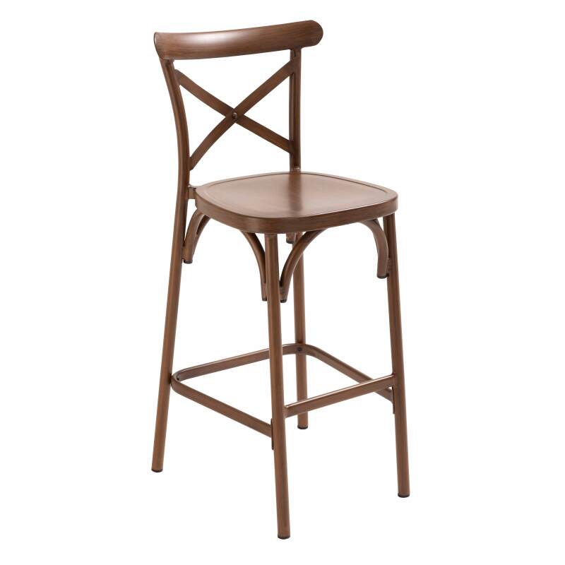 Terrassenhochstuhl aus Aluminium