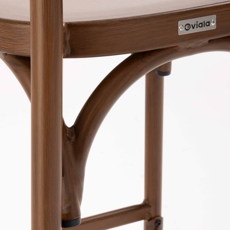 Terrassenhochstuhl aus Aluminium