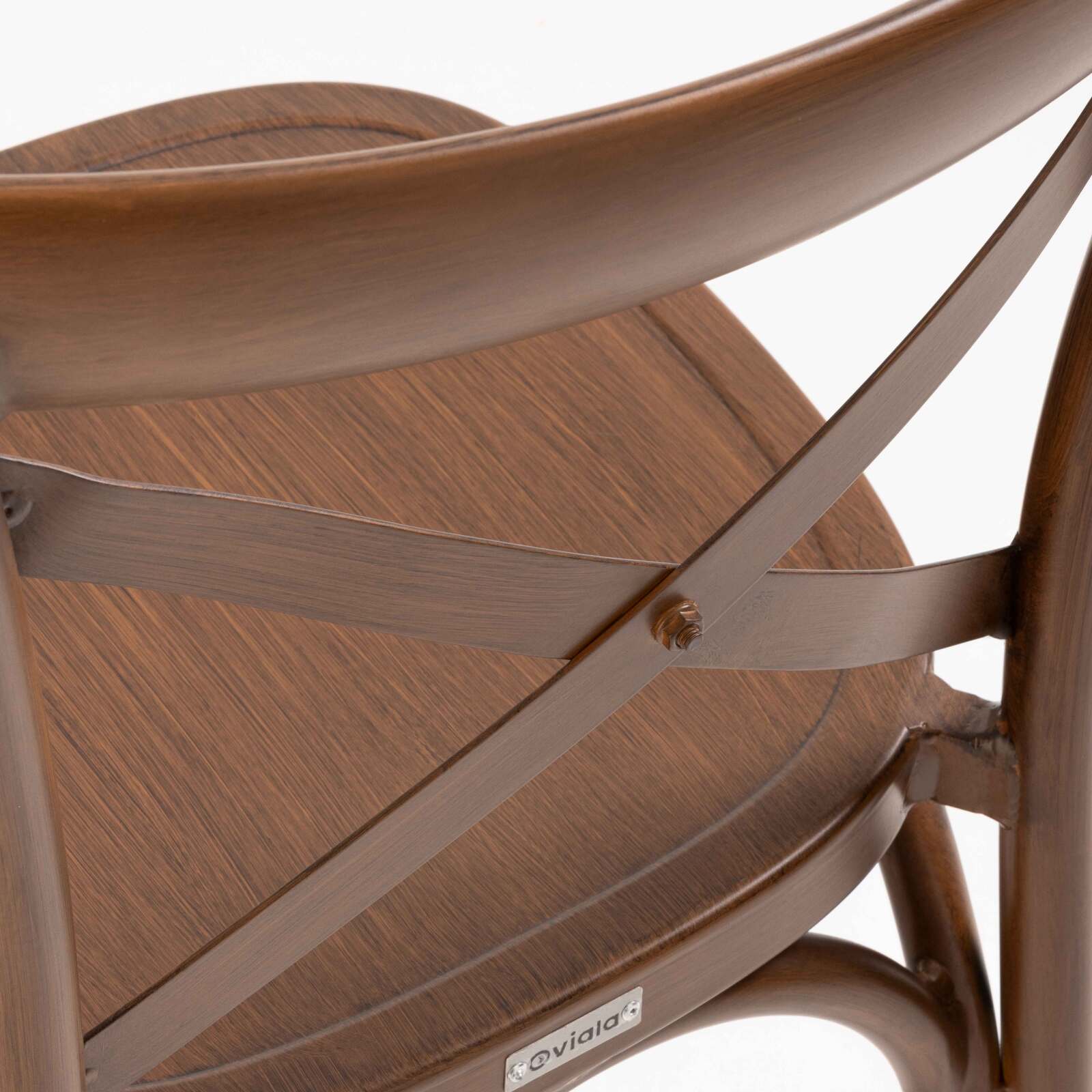 Terrassenhochstuhl aus Aluminium