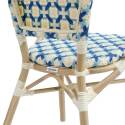 Pariser Bistrostuhl aus Aluminium und synthetischem Rattan