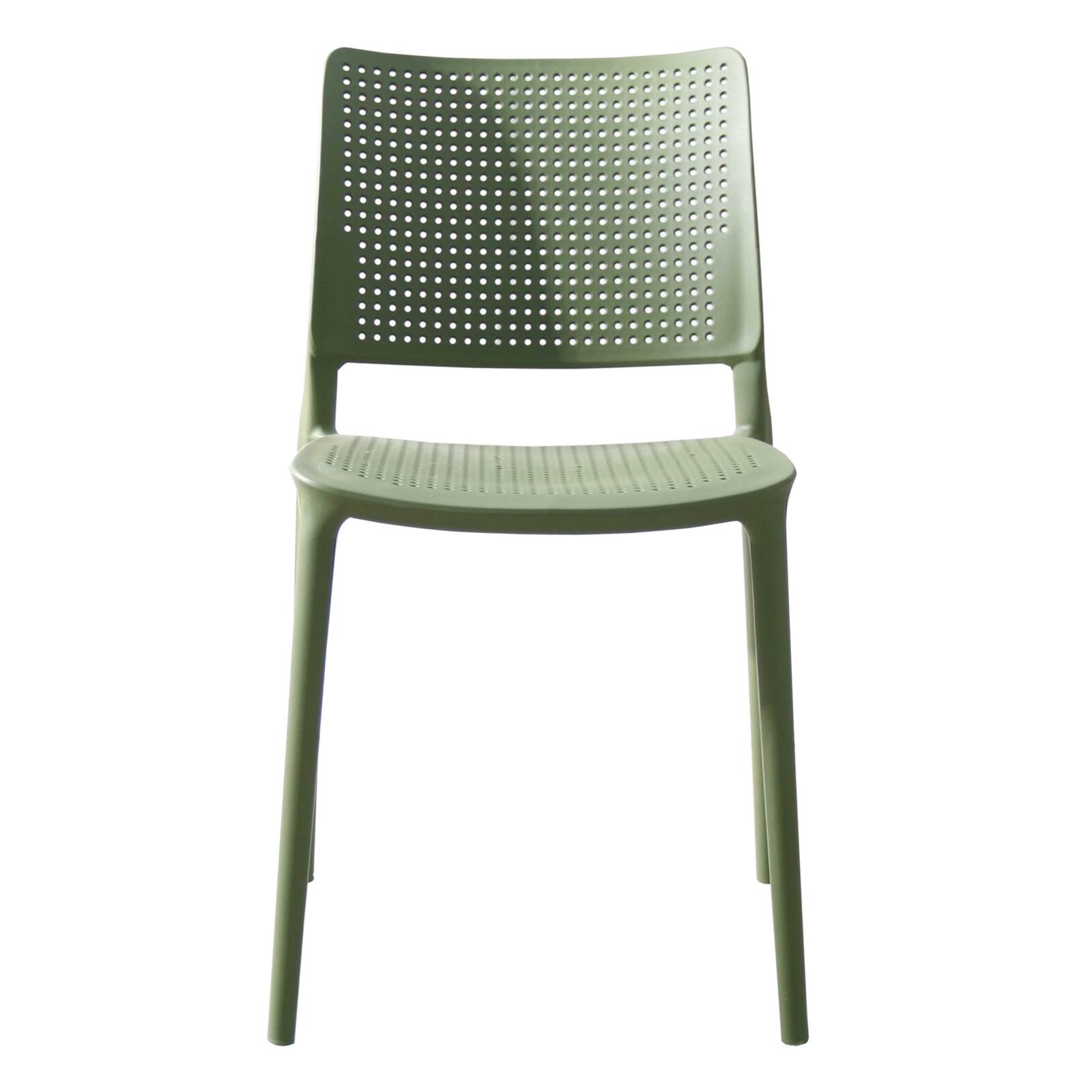 Durchbrochener Terrassenstuhl aus Kunststoff