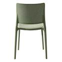 Durchbrochener Terrassenstuhl aus Kunststoff