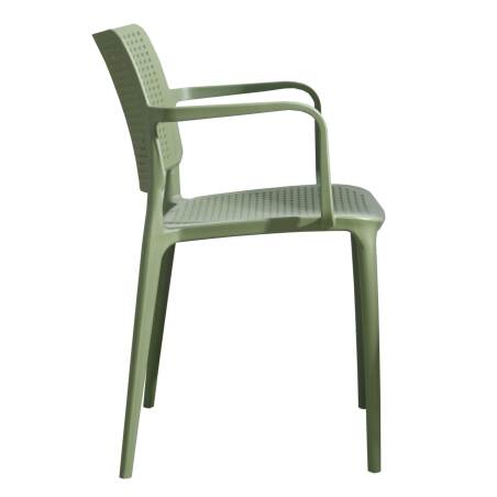 2er-set Terrassenstühlen aus Kunststoff mit Armlehnen (2/5)