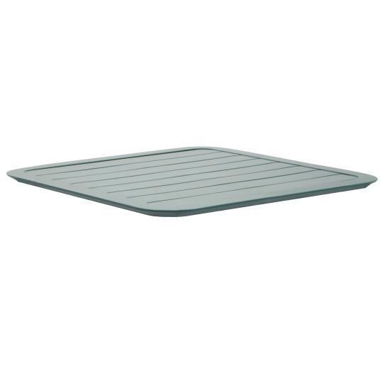 Quadratischer Terrassentischplatte 60 x 60 cm aus Aluminium